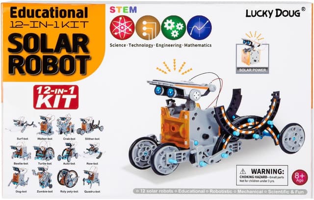 Thumbnail 2 de Lucky Doug Solar Robot Kit STEM for Ages 8–13 🤖