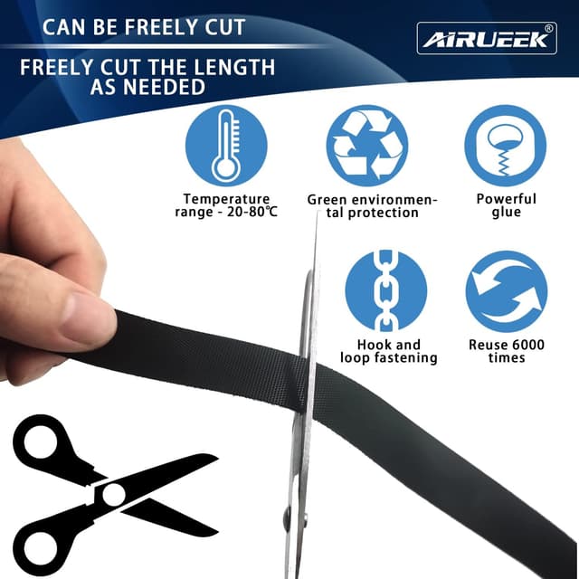 Thumbnail 4 de Klettband Selbstklebend 10 m Kabelbinder 🔌