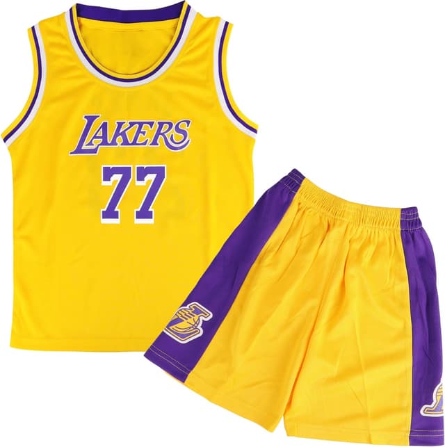 Detalle de Kids Basketball Kit 2-Piece Sleeveless Jersey Shirt & Shorts (Reversible Mesh Tricot) for ages 4–14