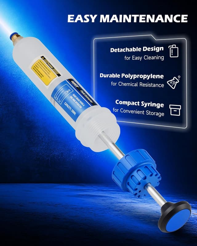 Thumbnail 6 de Orion Motor Tech Oil Extractor Pump (200mL) Manual Fluid Transfer Syringe Pump with Flexible Hoses