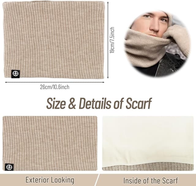 Detalle de Nenkarn 3 in 1 winter hat scarf set