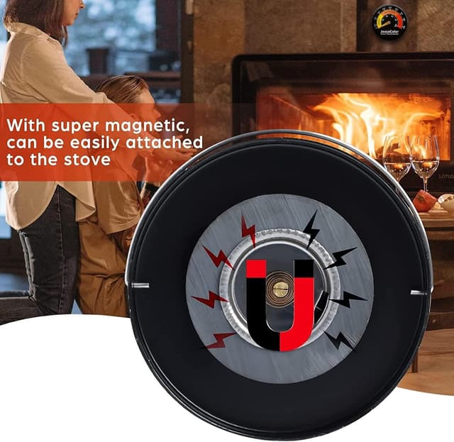 Thumbnail 3 de Jossacolar Log Burner Thermometer 1 with magnetic gauge