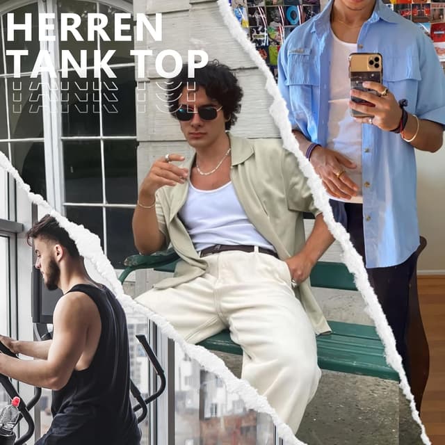 Thumbnail 5 de Falechay Unterhemd Herren Tank Top 5er Pack