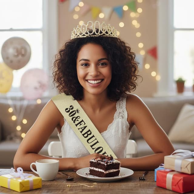 Thumbnail 4 de Oblihumoy Gold 30th Birthday Crown