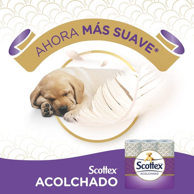 Thumbnail 2 de Scottex Acolchado Papel Higiénico 63 rollos 🧻 Suave y Confortable