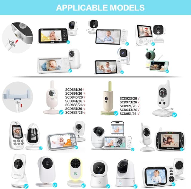 Detalle 2 de Halterung für Babyphone mit 1/4-Schraubsockel