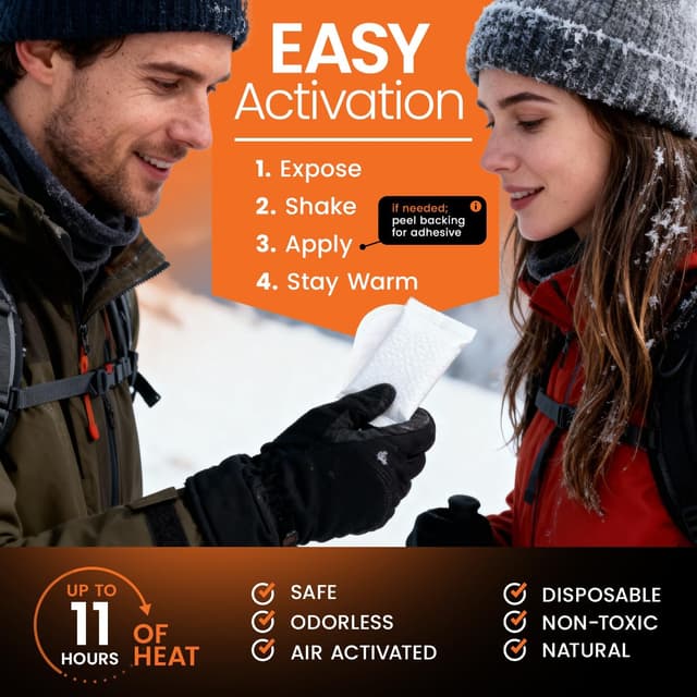 Detalle 2 de Hand Warmers Variety Pack 100 Piece