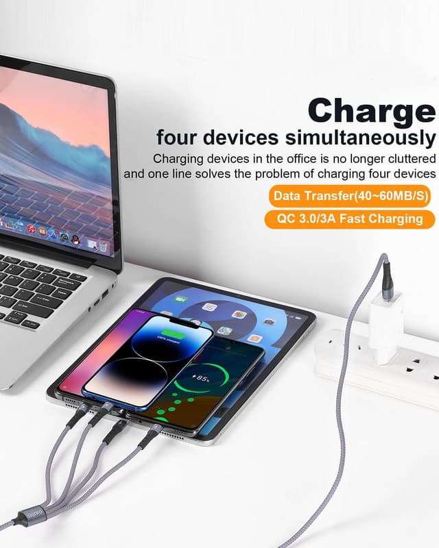 Detalle 2 de SIQIWO USB Typ-C Kabel 1,2 m mit QC 3.0