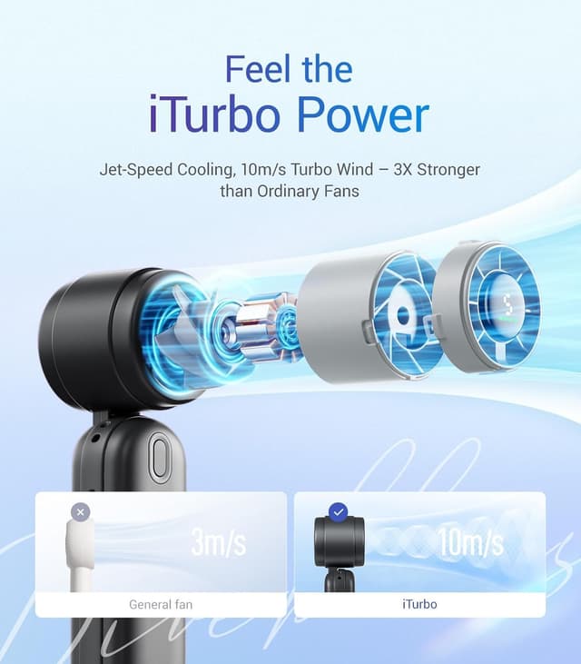 Detalle 2 de Diveblues iTurbo Portable Handheld Turbo Fan