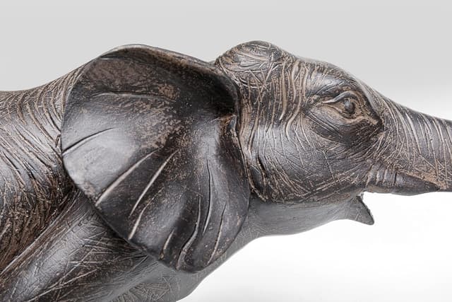 Detalle de Kare Design Elefant Zirkus – figurines décoratives en polyrésine, lot de 2 (22 x 54 x 18 cm)