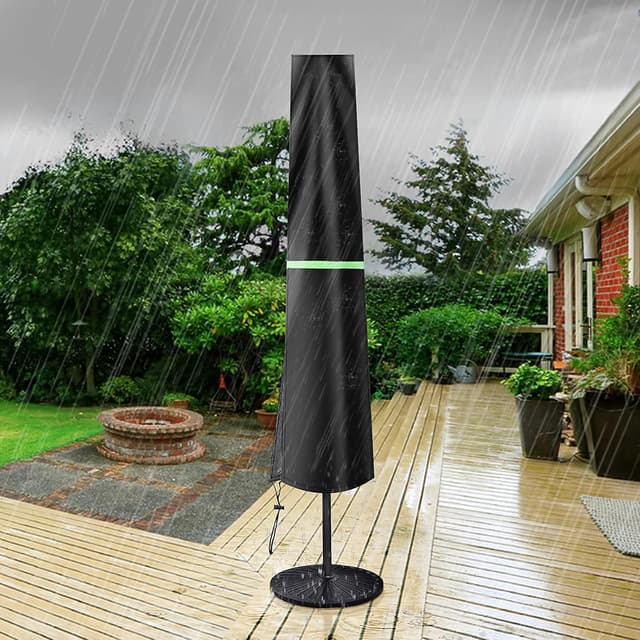 Detalle 1 de Cantilever Parasol Cover 190x30/50cm (Black) ☂