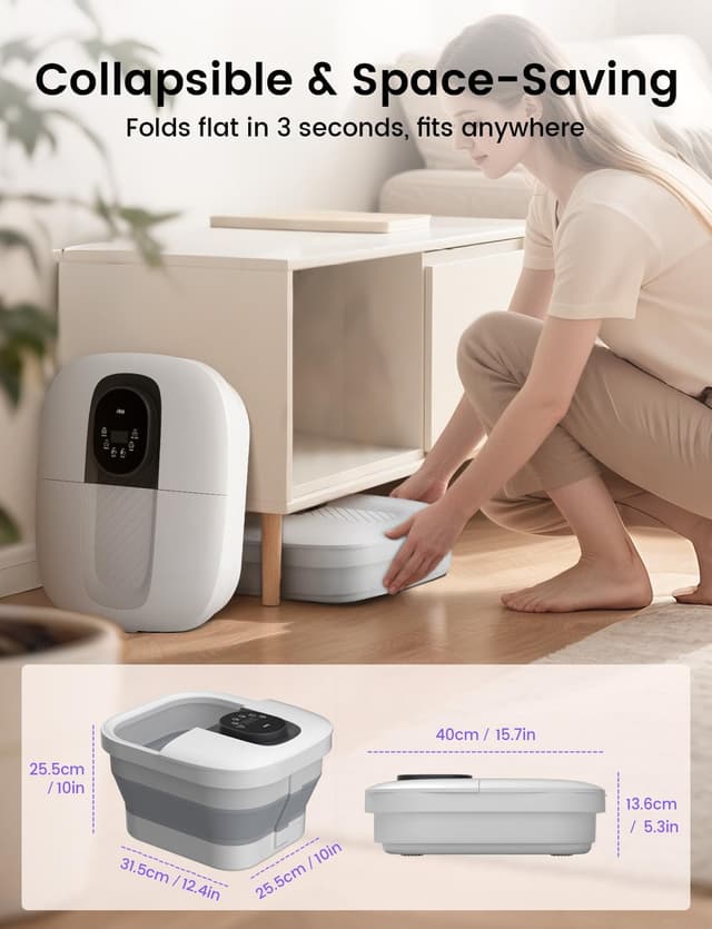 Thumbnail 6 de RIKE Pediluvio Massaggiatore Piedi pieghevole 24°C