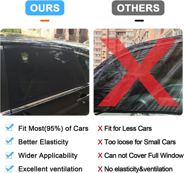 Detalle de Joyblossom car window shades for baby (UV protection) – 2 pack