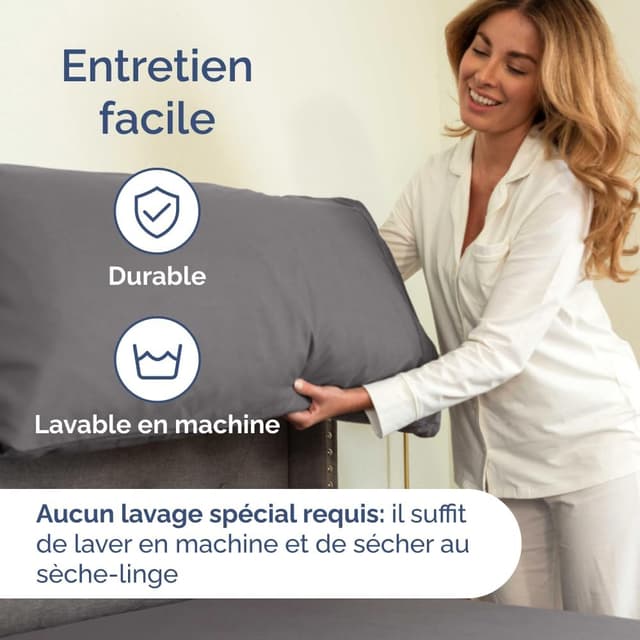 Detalle 2 de CGK Unlimited ensemble de draps 4 pièces