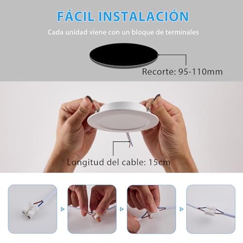 Thumbnail 6 de Grebeam 7W LED techo empotrable 230V para baño (ojos de buey), 3 CCT 3000K/4000K/6000K