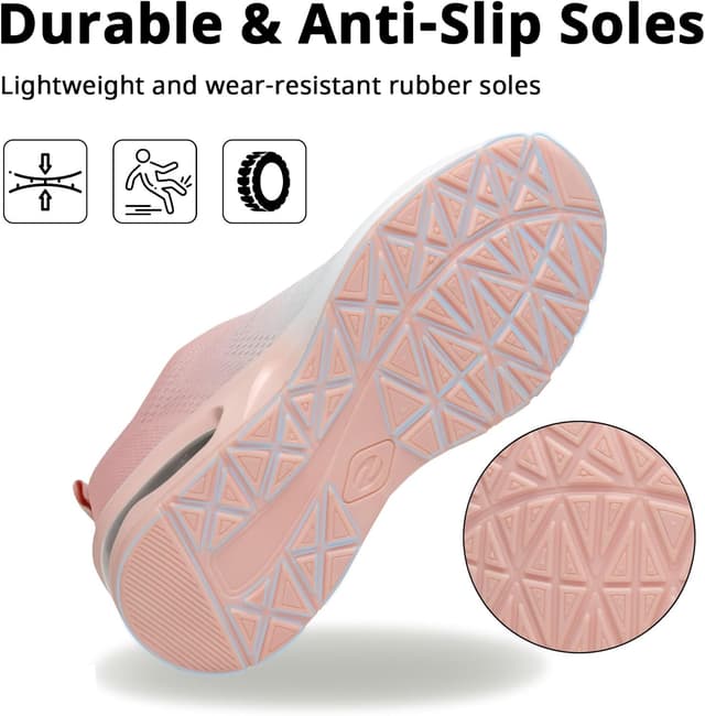 Detalle 2 de Womens Athletic Running Trainers – Breathable Lightweight Walking Shoes with Air Cushion