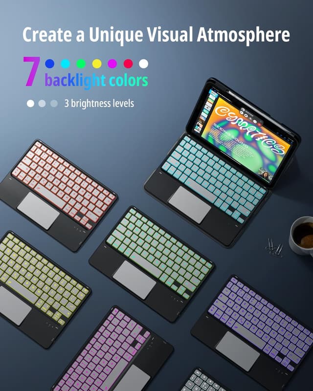 Detalle 2 de CACOE Drehbare Hülle 11 Zoll