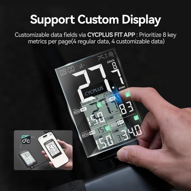 Detalle 2 de CYCPLUS ANT+ GPS per bici 2,8