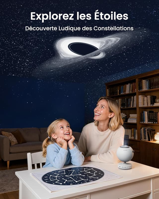 Thumbnail 3 de POCOCO Projecteur Ciel Étoilé 1 W 🌌