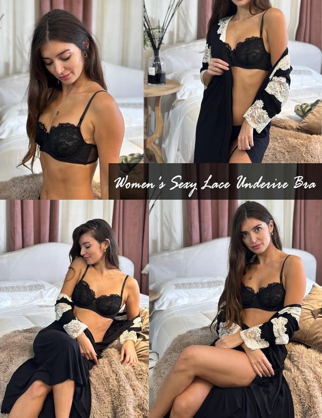 Thumbnail 4 de Avidlove Balconette Lace Bra 90% Nylon