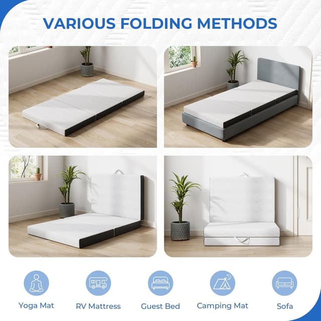 Thumbnail 6 de Vesgantti Folding Mattress 10 cm gel memory foam