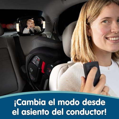 Thumbnail 1 de Onco LED Baby Car Mirror 360° adjustable