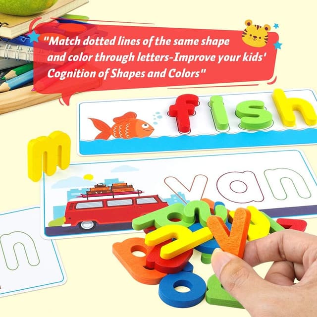 Thumbnail 6 de KMUYSL See & Spell CVC Word Builder for Ages 3–6