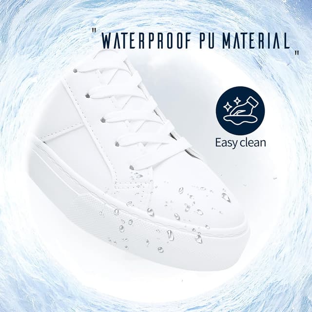 Detalle 2 de Adokoo Women's PU Leather Sneakers