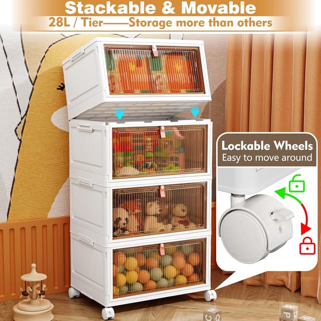 Thumbnail 2 de PurKeep Cajas Almacenaje 28L 4 Unidades