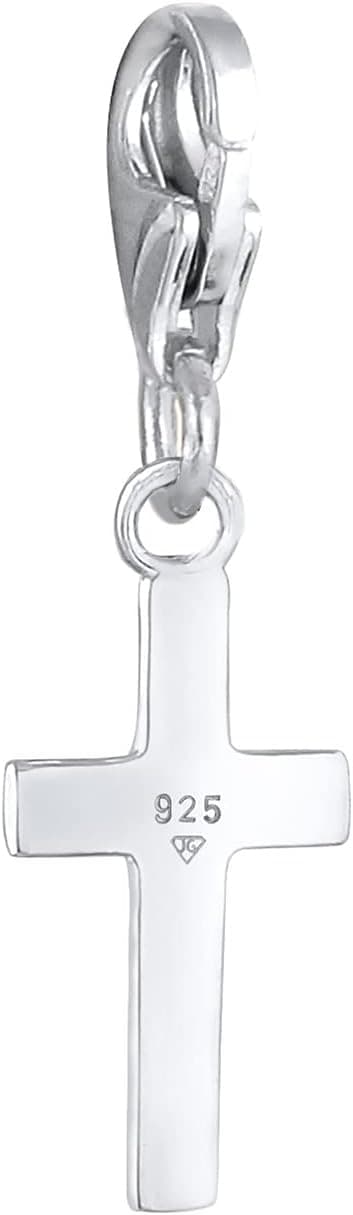 Detalle de Nenalina Kreuz Karabiner Charm Anhänger aus 925 Sterling Silber (713006-000) für Bettelarmbänder