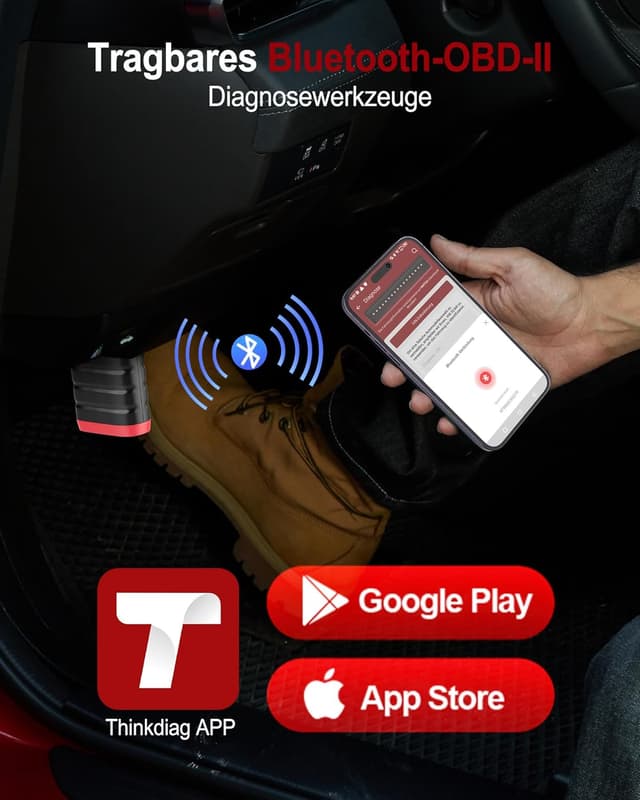 Detalle de thinkcar ThinkDiag Mini OBD2 Bluetooth Adapter für iOS & Android – Systemdiagnosen, Fehler auslesen & löschen