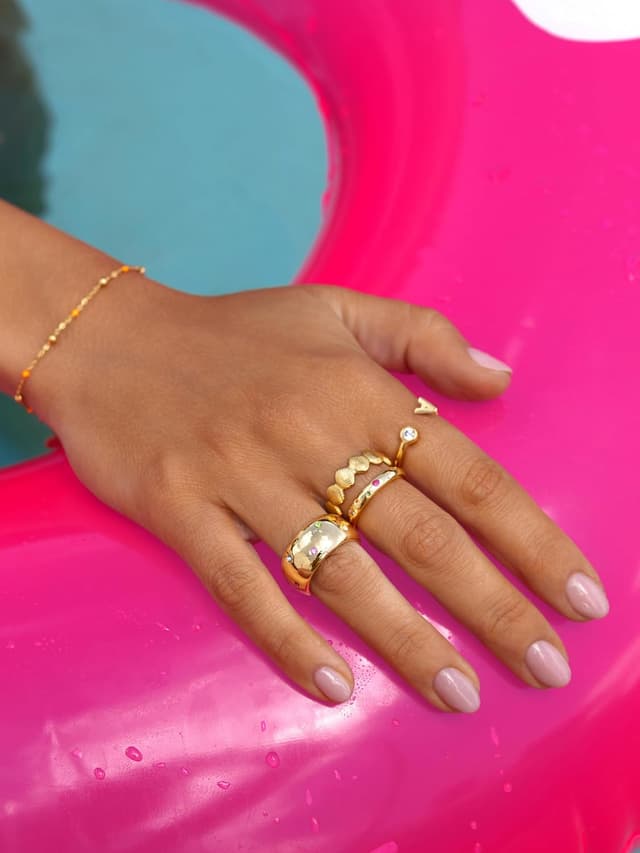 Thumbnail 3 de SINGULARU Anello Curve Rainbow Misura 12 💍