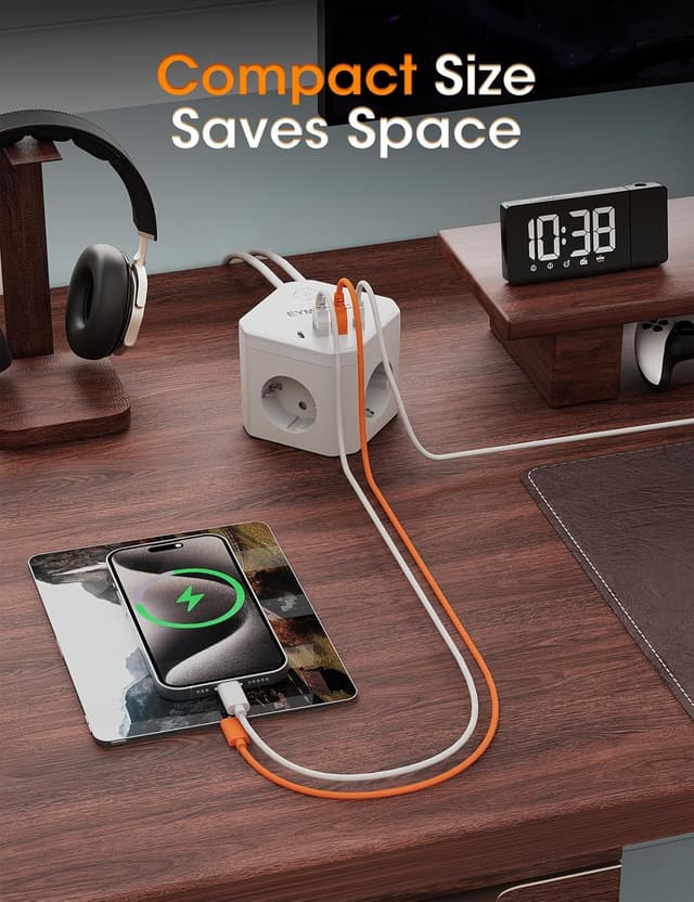 Thumbnail 4 de EYMUOBC 8‑in‑1 Cube Steckdosenleiste 3680W