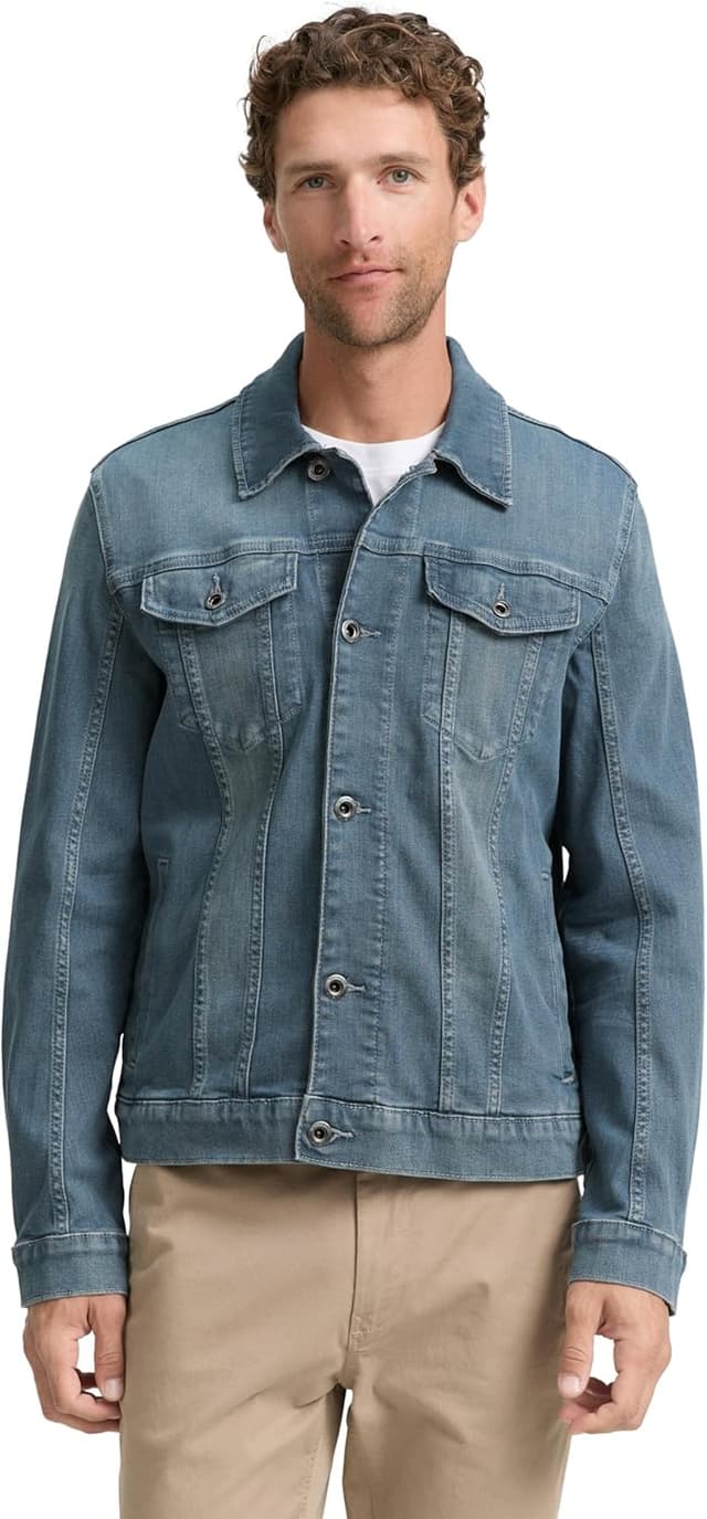 Detalle de TOM TAILOR 1047958 giacchetto in denim da uomo