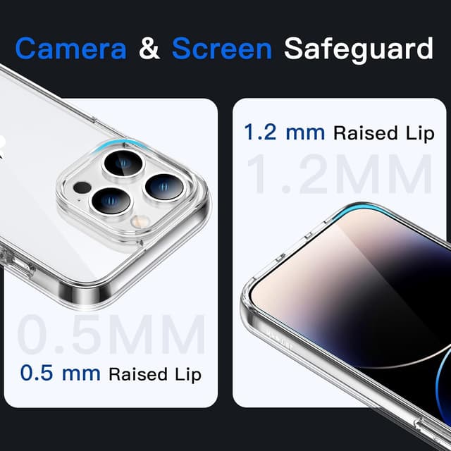 Thumbnail 4 de JETech Case for iPhone 14 Pro 6.1-inch clear bumper