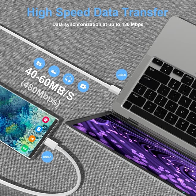 Thumbnail 5 de USB C to C Charging Cable 2-Pack 10ft ⚡