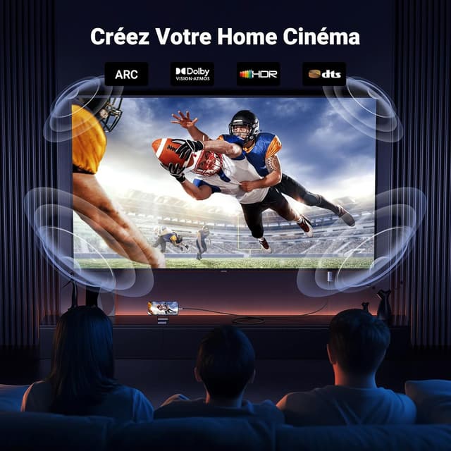 Detalle de UGREEN Câble USB‑C vers HDMI 4K 60 Hz (18 Gbps) avec PD 100W et prise en charge HDR/Dolby