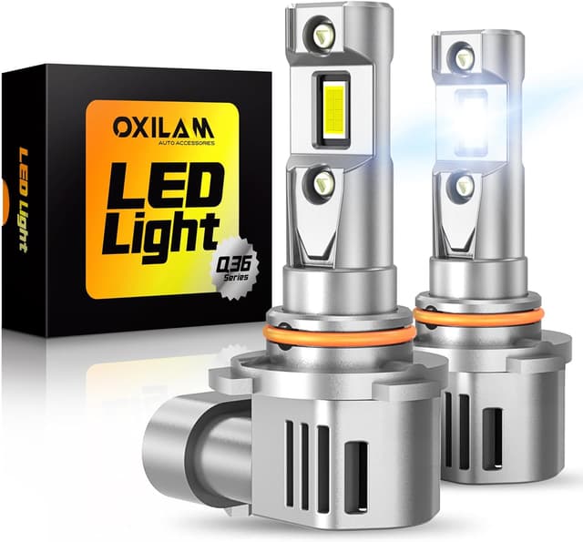 Detalle de OXILAM 9005 LED Bulbs (HB5) — 40,000LM, No-Flicker Plug-and-Play, 20 Years Lifespan