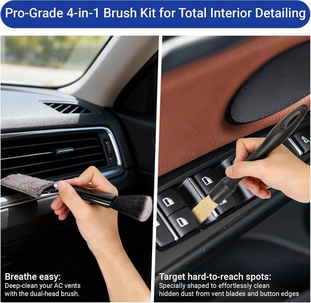 Detalle de Bafeil 10-piece Car Detailing Kit with extendable windscreen cleaner tool