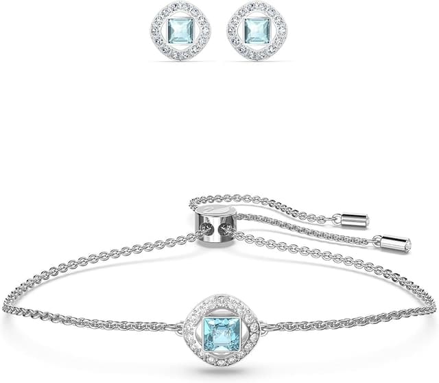 Thumbnail 4 de Swarovski Pulsera Una Angelic azul, baño de rodio 💍