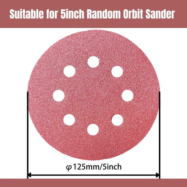 Thumbnail 2 de Toowood 125mm Sanding Discs 100pcs for orbital sander 🛠