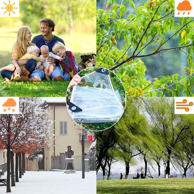 Thumbnail 4 de Lona Protección Transparente 2x3m 0,35mm 🛡️