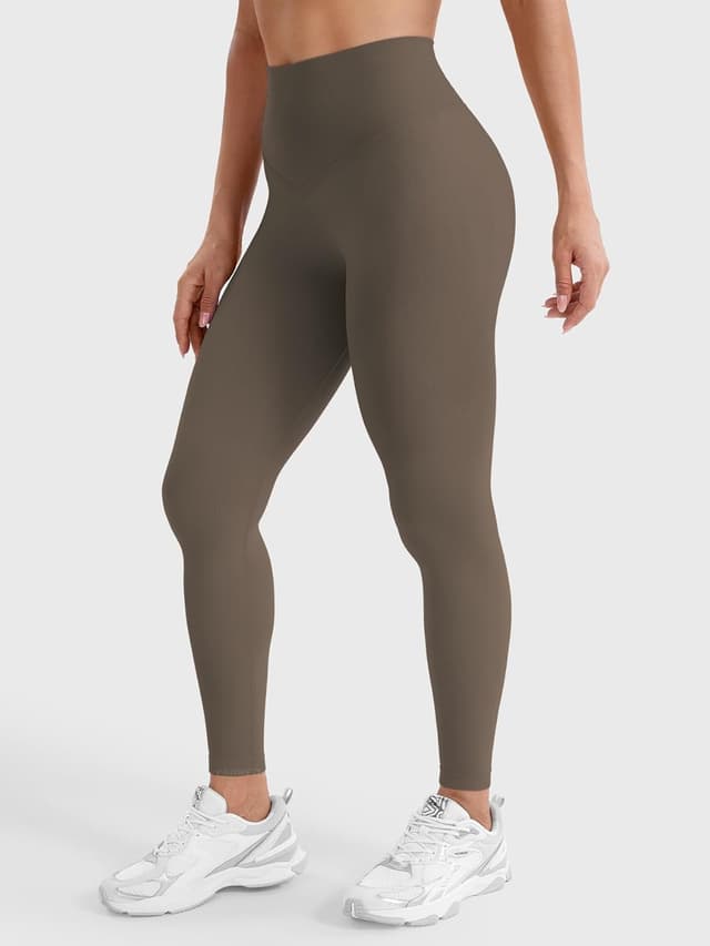 Detalle de YEOREO Damen Sport-Leggings Invisible Scrunch mit hohem Bund (90% Nylon, 10% Elasthan)