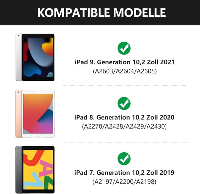 Detalle 2 de iPad Tastaturhülle 10.2 Zoll 9/8/7 Gen
