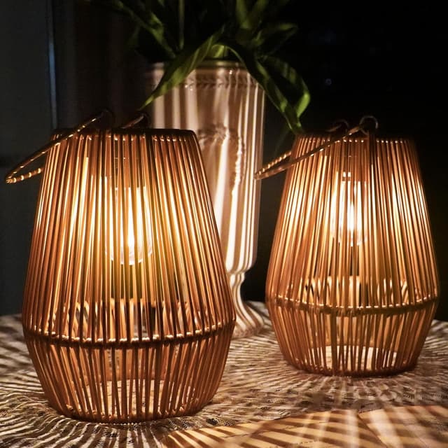 Imagen de KagoLing Solar Lights Outdoor Garden Vintage Lanterns en OfertitasTOP