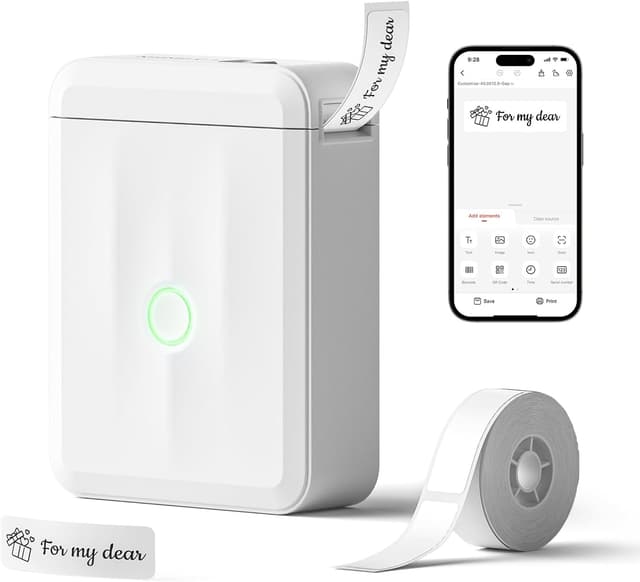 Detalle de NIIMBOT D110 Portable Bluetooth Label Maker 203 DPI