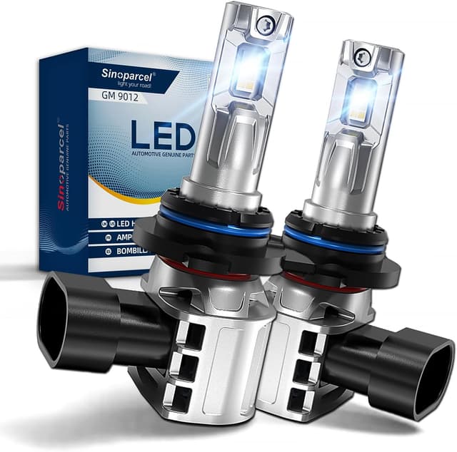 Detalle de Sinoparcel HIR2 / 9012 LED Headlight Bulb (with cooling fan) – 2-pack, IP67, 6500K