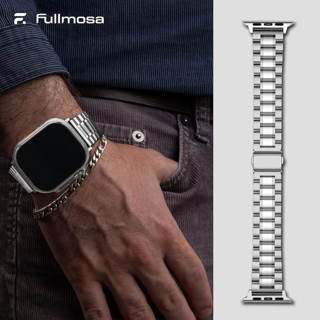 Detalle 2 de Fullmosa Stainless Steel Apple Watch Strap 49mm