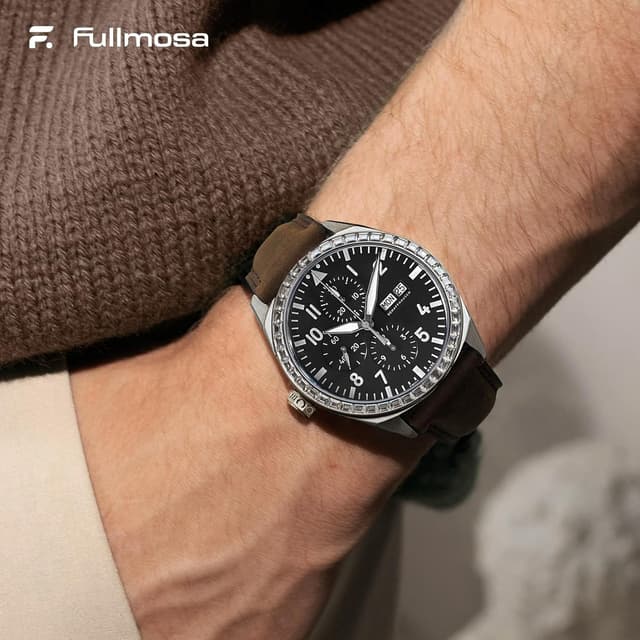 Thumbnail 5 de Fullmosa Echtleder 22mm Schnellwechsel Armband