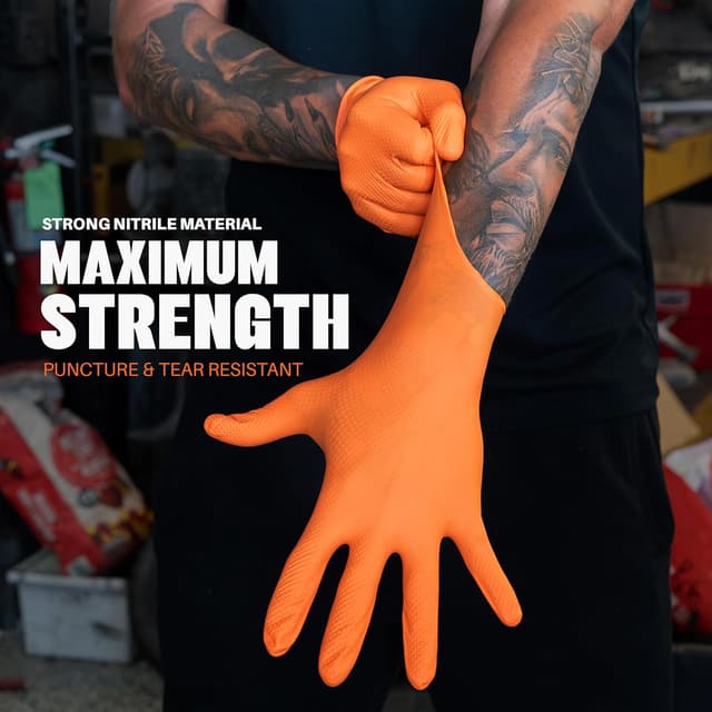 Thumbnail 1 de GRIPXX Herkules Grip Heavy Duty 8 mil Nitrile Gloves